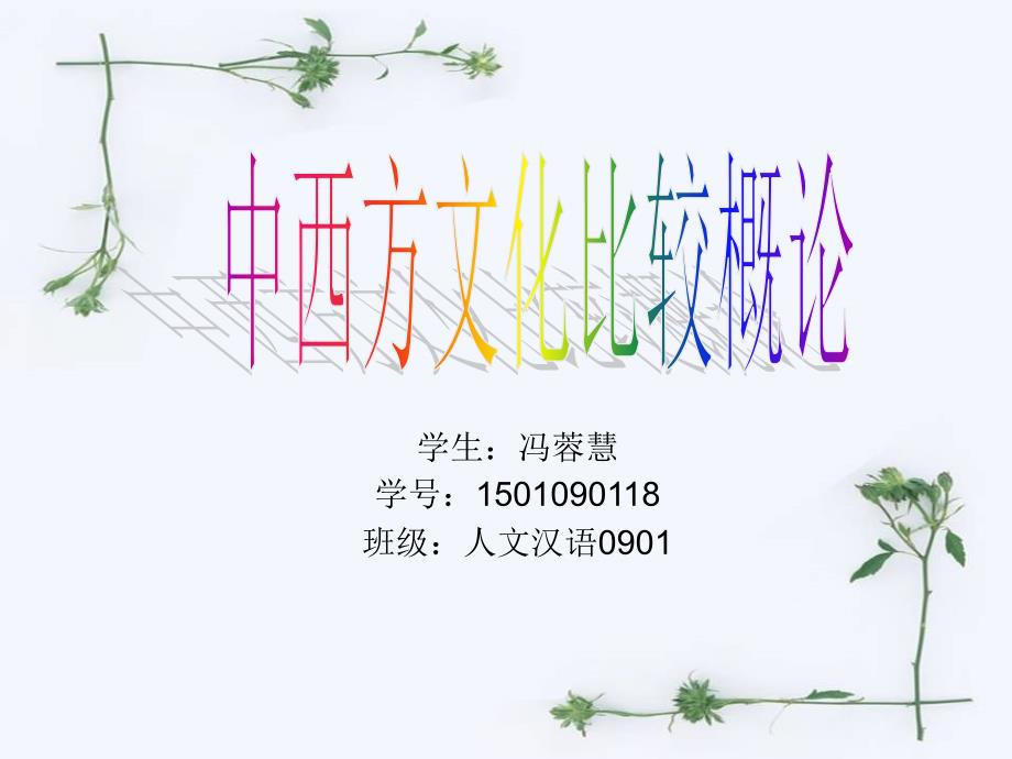 中西方文化比较PPT课件.ppt_第1页