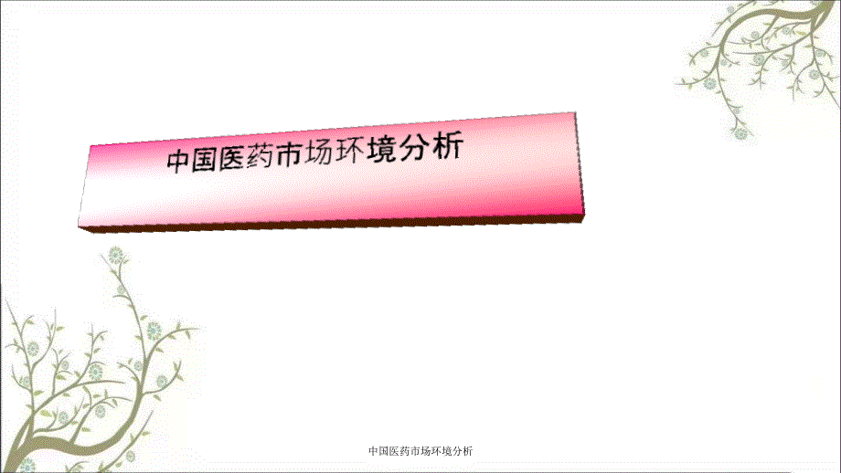 中国医药市场环境分析.ppt_第1页