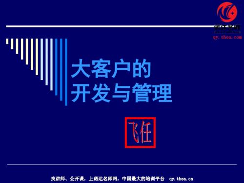 大客户的开发与管理.ppt
