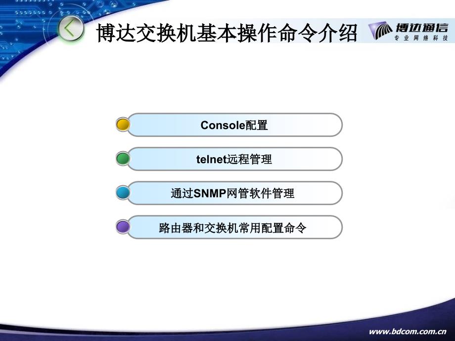 博达交换机常用配置命令手册.ppt_第3页