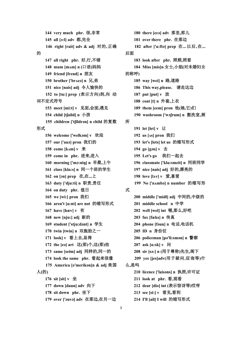 初中英语词汇表乱序版.docx_第3页