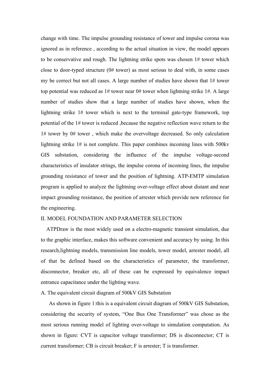 外文翻译500千伏GIS变电站的雷电过电压保护研究.doc_第2页