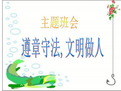 守法文明做人PPT课件.ppt