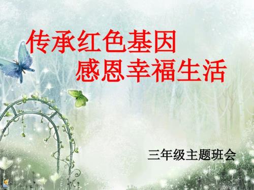 传承红色基因主题班会ppt.ppt