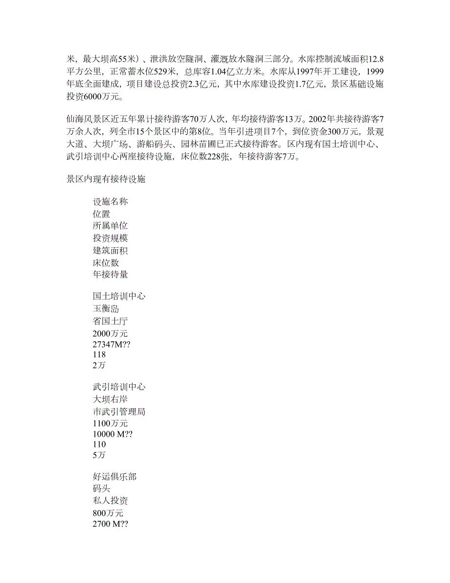 四川绵阳仙海水利风景区旅游发展总体规划.doc_第3页