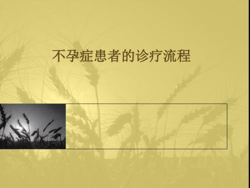 不孕症诊疗流程PPT课件.ppt