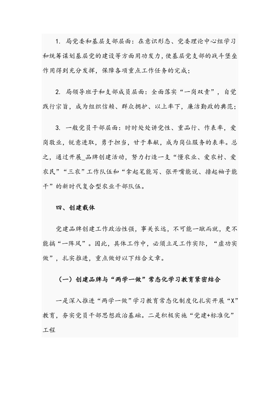 关于2021年开展初心引航兴农建功党建品牌创建活动实施方案文稿.docx_第2页