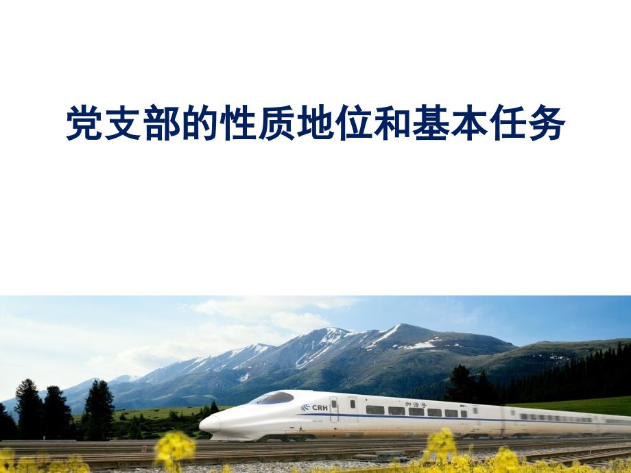 党支部的性质地位和基本任务PPT课件.ppt_第1页