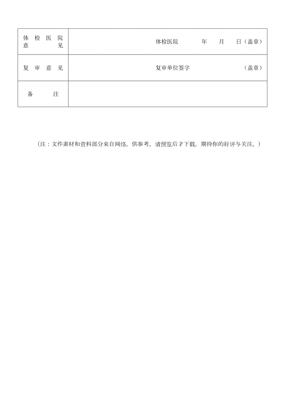 中山大学考生体格检查表.doc_第3页