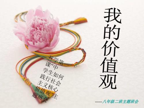 中学生如何践行社会主义核心价值观主题班会PPT.ppt