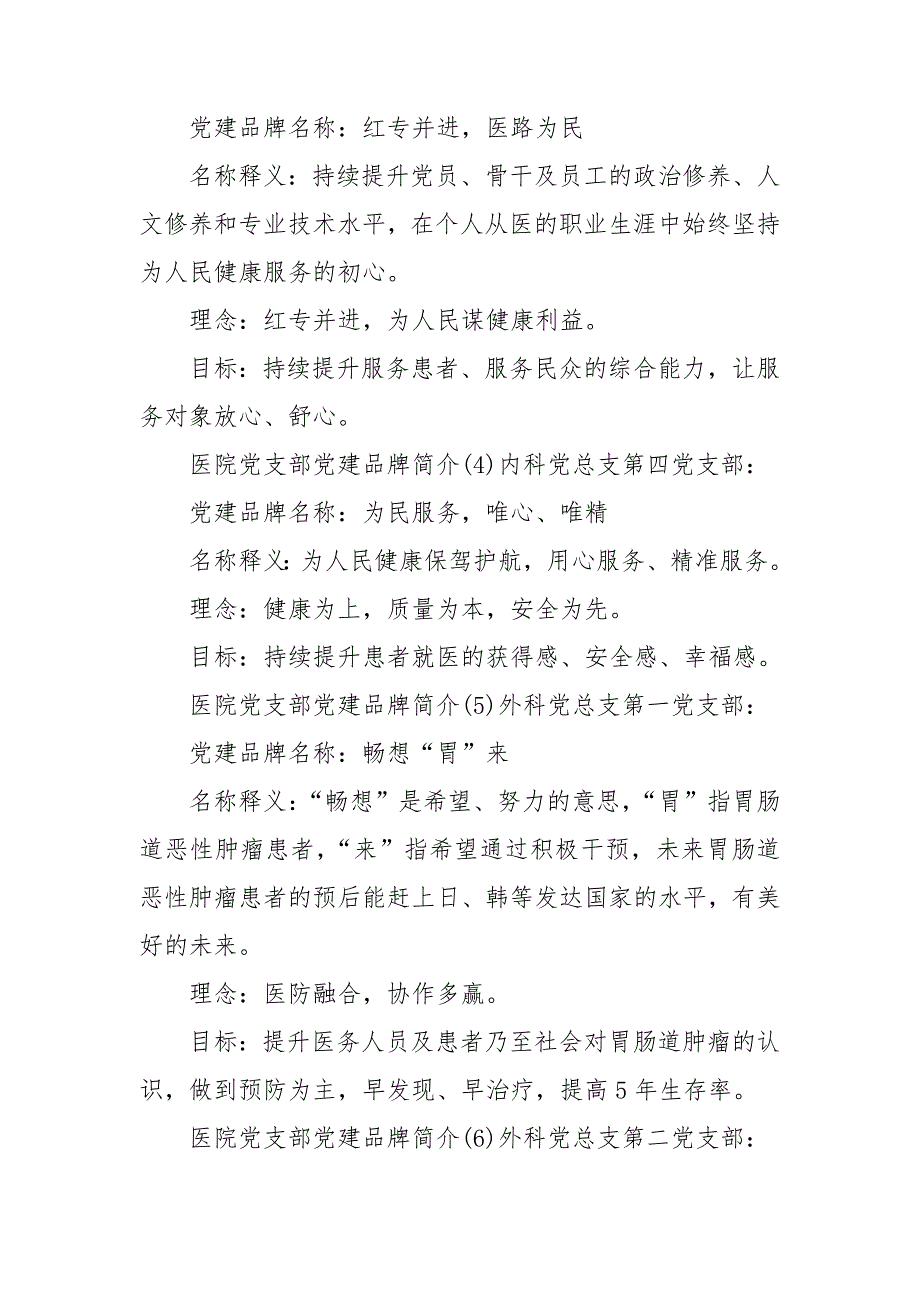 医院党支部党建品牌简介21个.doc_第2页