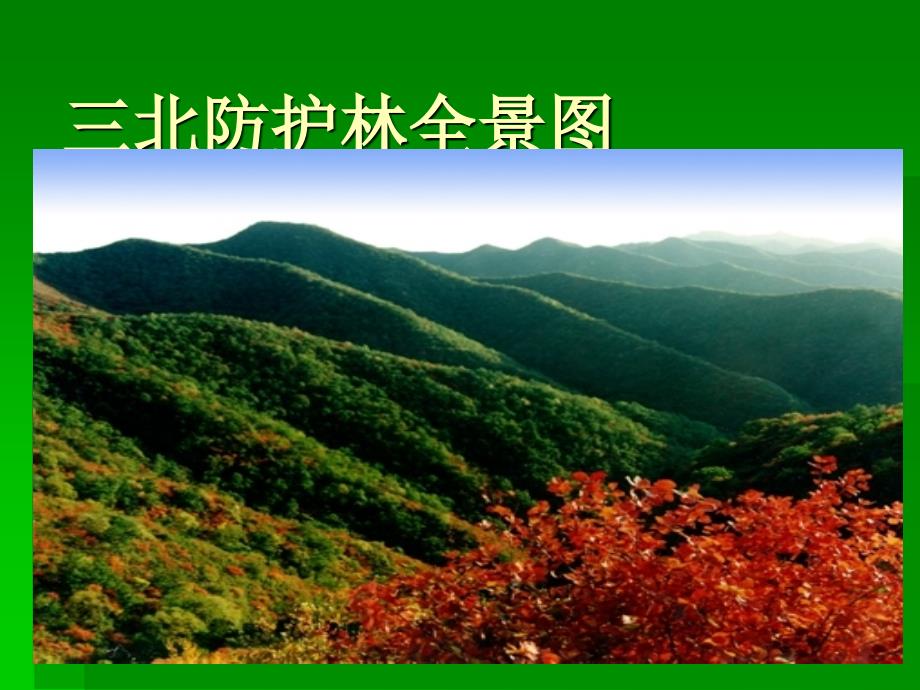 中国绿色长城三北防护林介绍资料PPT中国林业生态工程.ppt_第3页