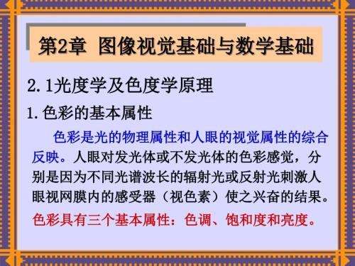图像视觉基础与数学基础.ppt