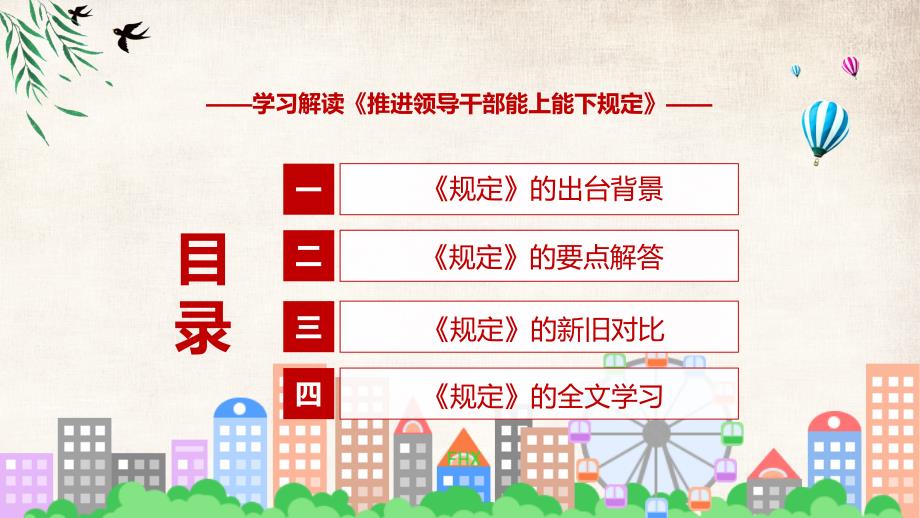 专题课件学习宣讲推进领导干部能上能下规定修订稿PPT模板.pptx_第3页