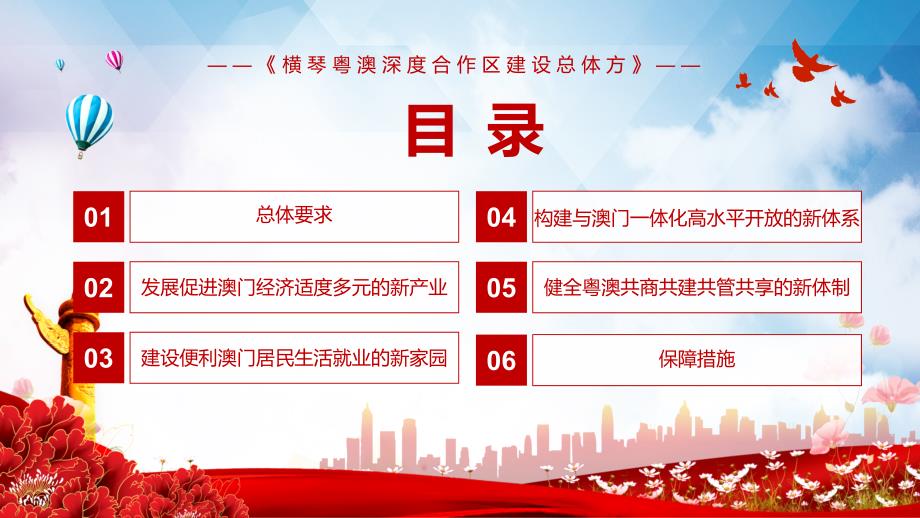 共商共建共管共享2021年横琴粤澳深度合作区建设总体方案实用PPT汇报课件.pptx_第3页