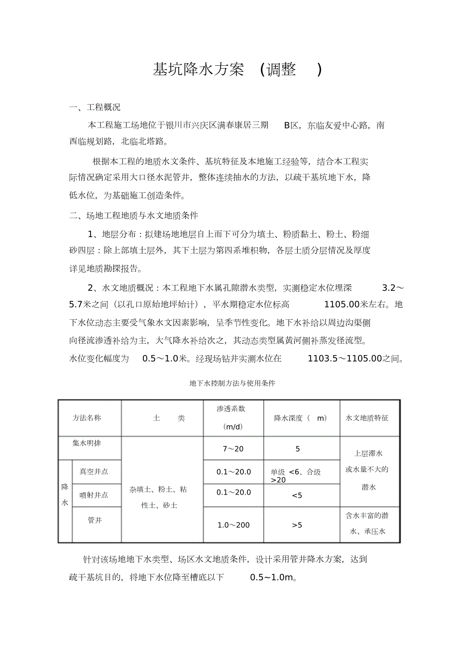 基坑降水专项施工方案完整版.doc_第2页