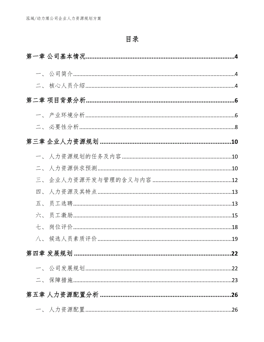 动力煤公司企业人力资源规划方案参考.docx_第2页