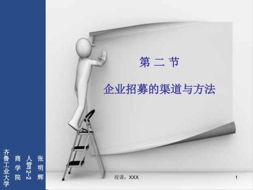 企业招聘的渠道与方法PPT课件.ppt