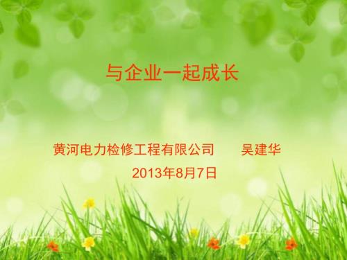 个人与企业共同成长.ppt