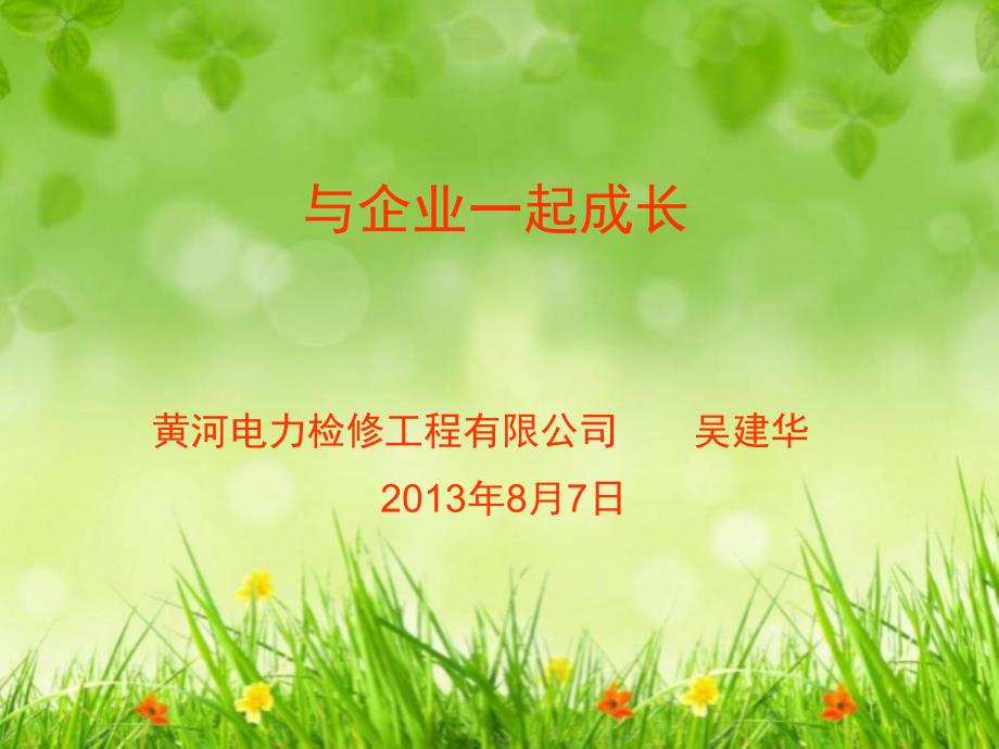 个人与企业共同成长.ppt_第1页