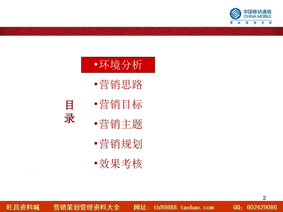 中国移动整合营销传播方案.ppt_第2页