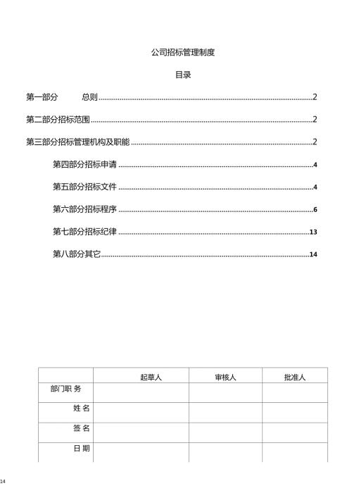 公司招标管理制度非常实用.doc