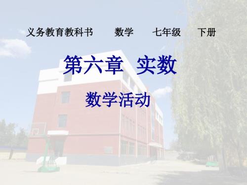 人教版七年级下册数学第六章实数数字活动课件20张PPT.ppt