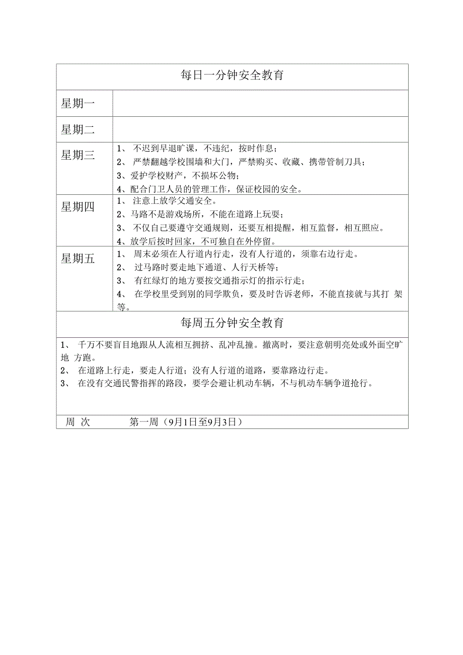 周1530安全教育记录2021至2022.docx_第1页