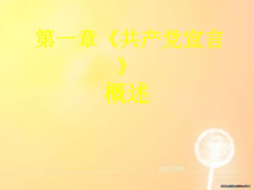 共产党宣言概述PPT课件.ppt