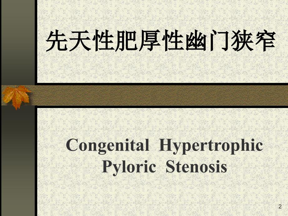 先天性肥厚性幽门狭窄PPT课件.ppt_第2页