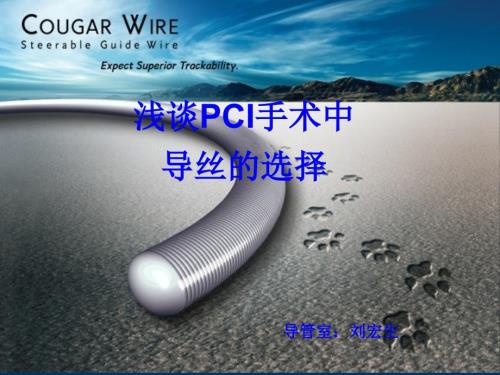 冠脉介入手术导丝的选择.ppt