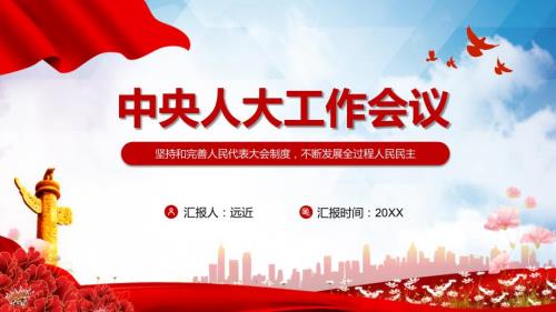 全文学习解读2021年中央人大工作会议精神PPT讲座课件.pptx