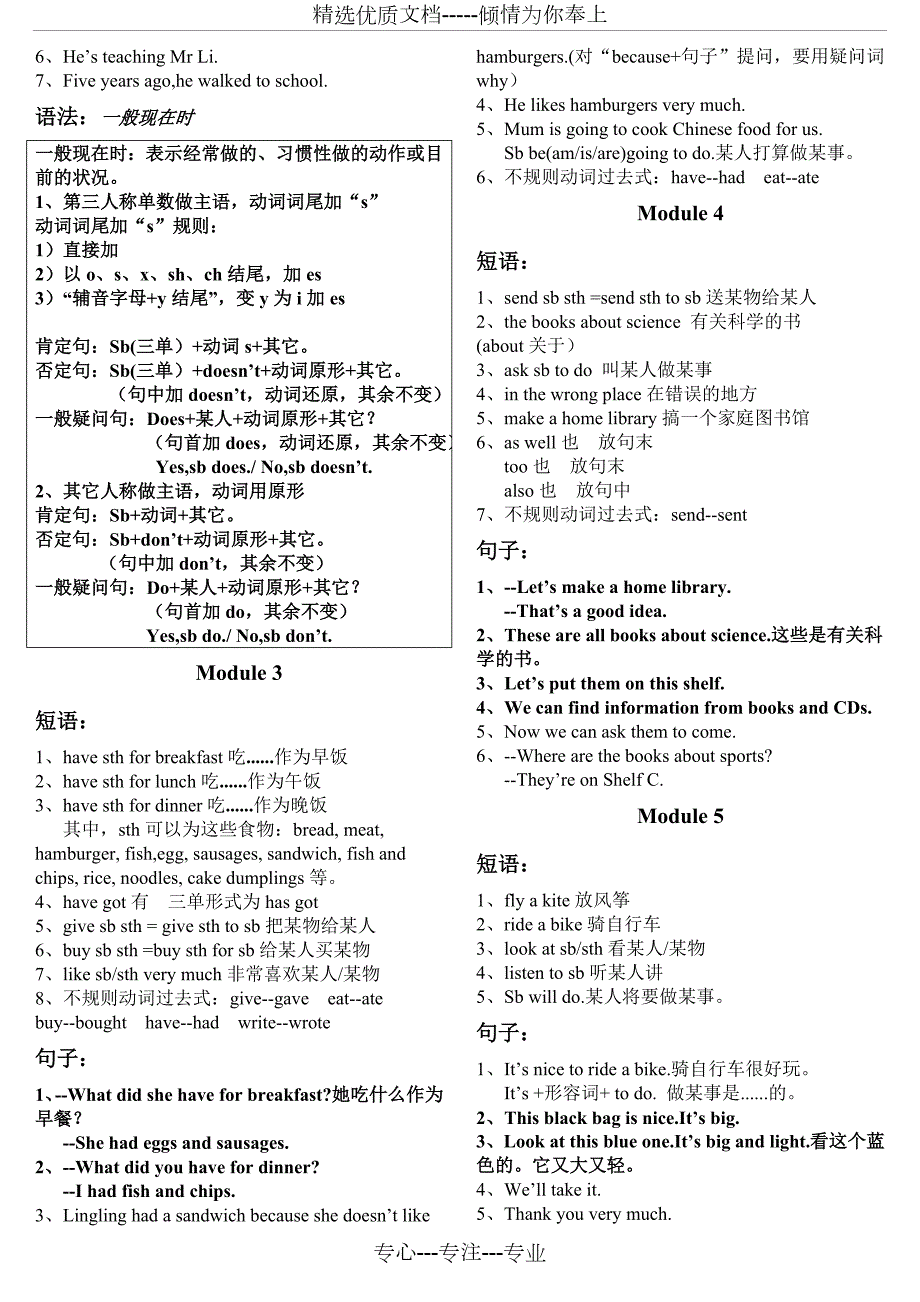外研社五年级英语下册知识点梳理共4页.doc_第2页