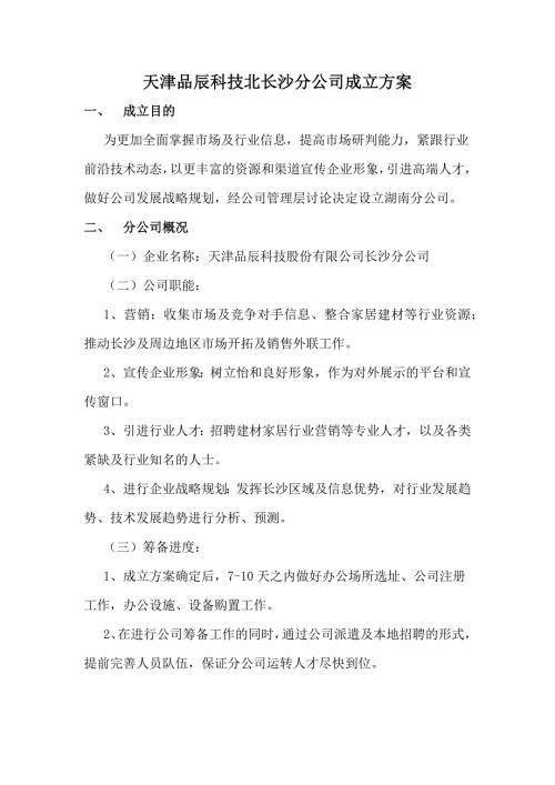 分公司成立方案.docx