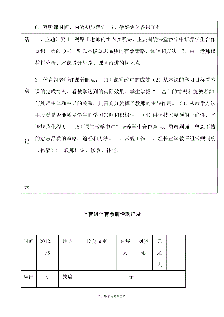 中学体育教研活动记录经典实用.doc_第2页