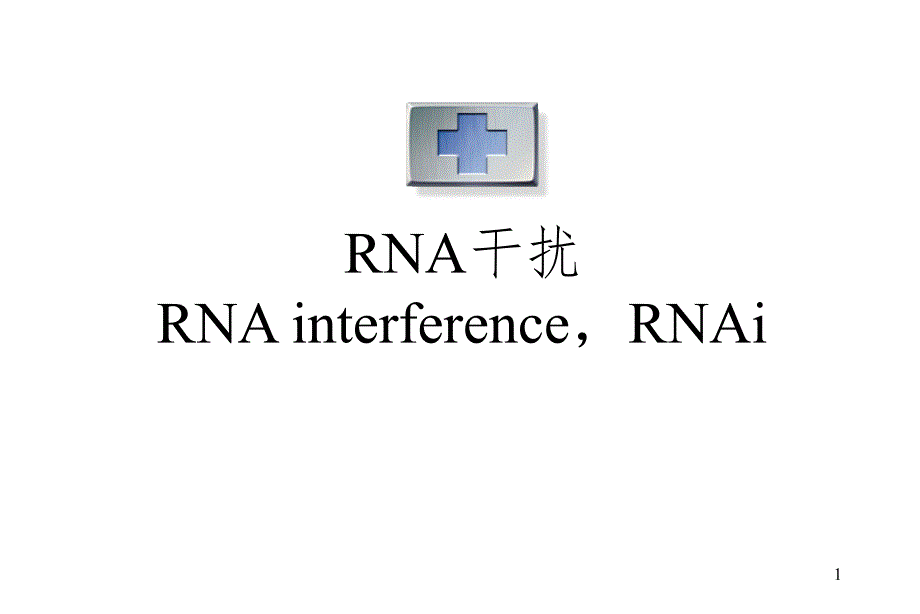 反义核酸与RNAiPPT演示课件.ppt_第1页