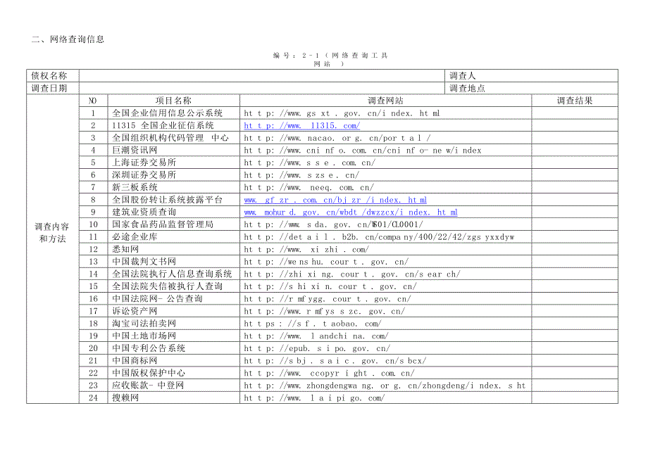不良资产收购项目尽职调查工作底稿表资料03版本word格式.doc_第3页