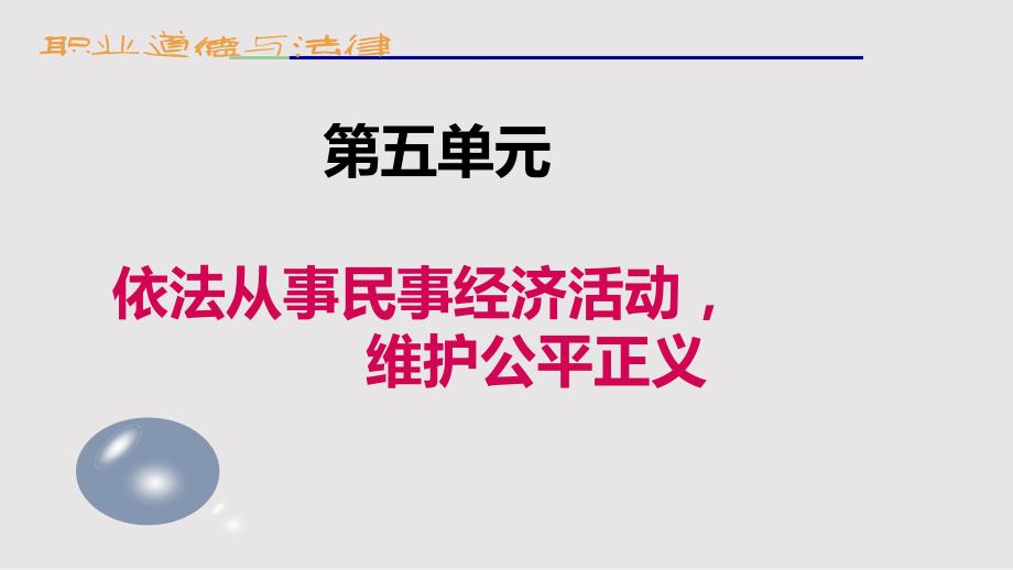 依法从事民事经济活动维护公平正义PPT课件.pptx_第1页