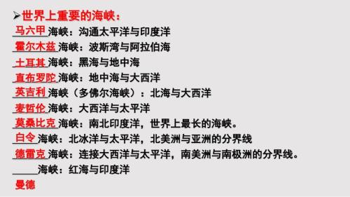 世界主要海峡运河PPT课件.pptx