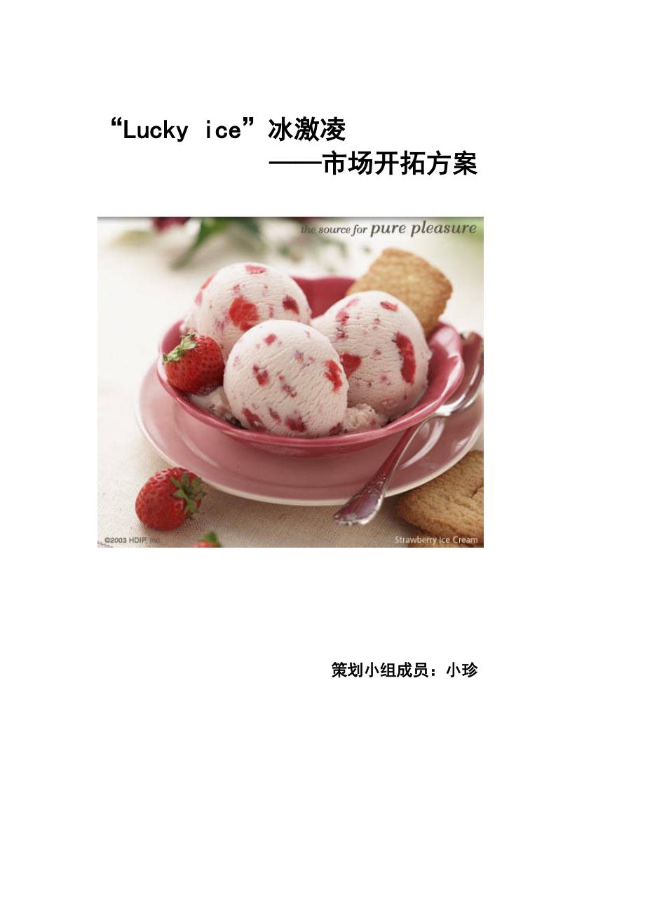 冰激凌市场开拓方案.doc_第1页