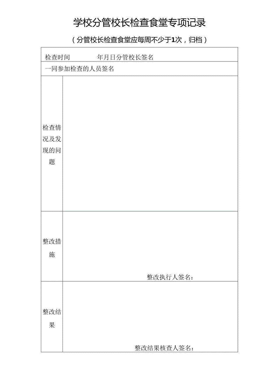2026中小学校食堂各种检查记录表格表册汇编.docx_第2页