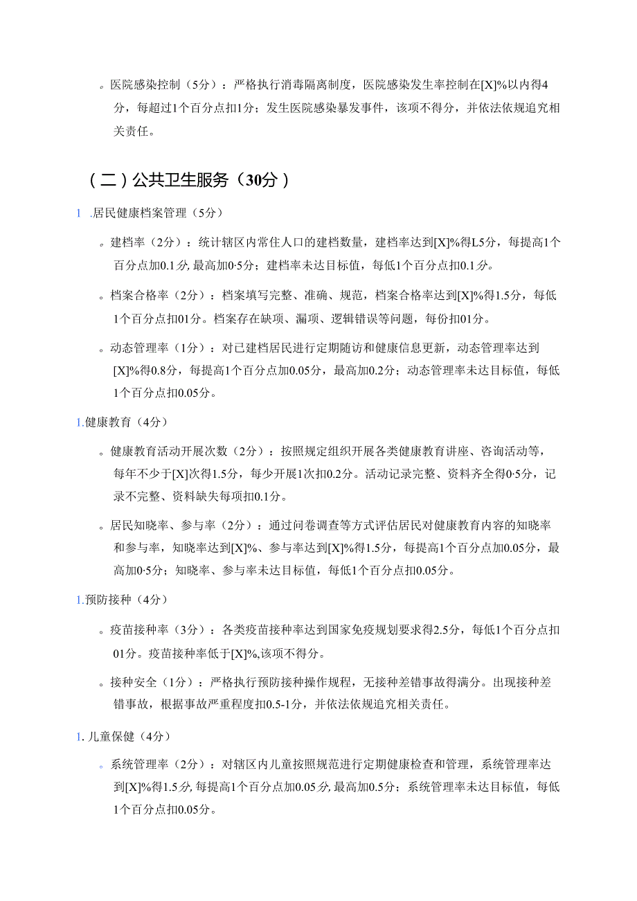 2025年XX社区卫生服务中心全员绩效考核方案.docx_第3页
