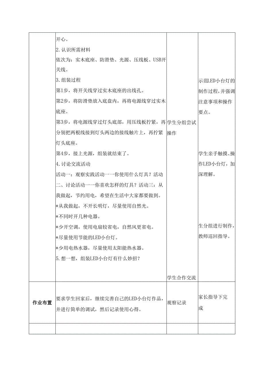 2025-2026学年人民版五年级下册劳动教学设计(第3课)节能的LED小台灯.docx_第2页