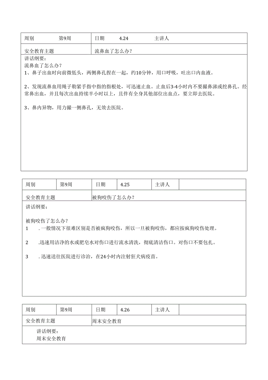 2025年春季第9周“1530”每日安全教育记录表.docx_第2页