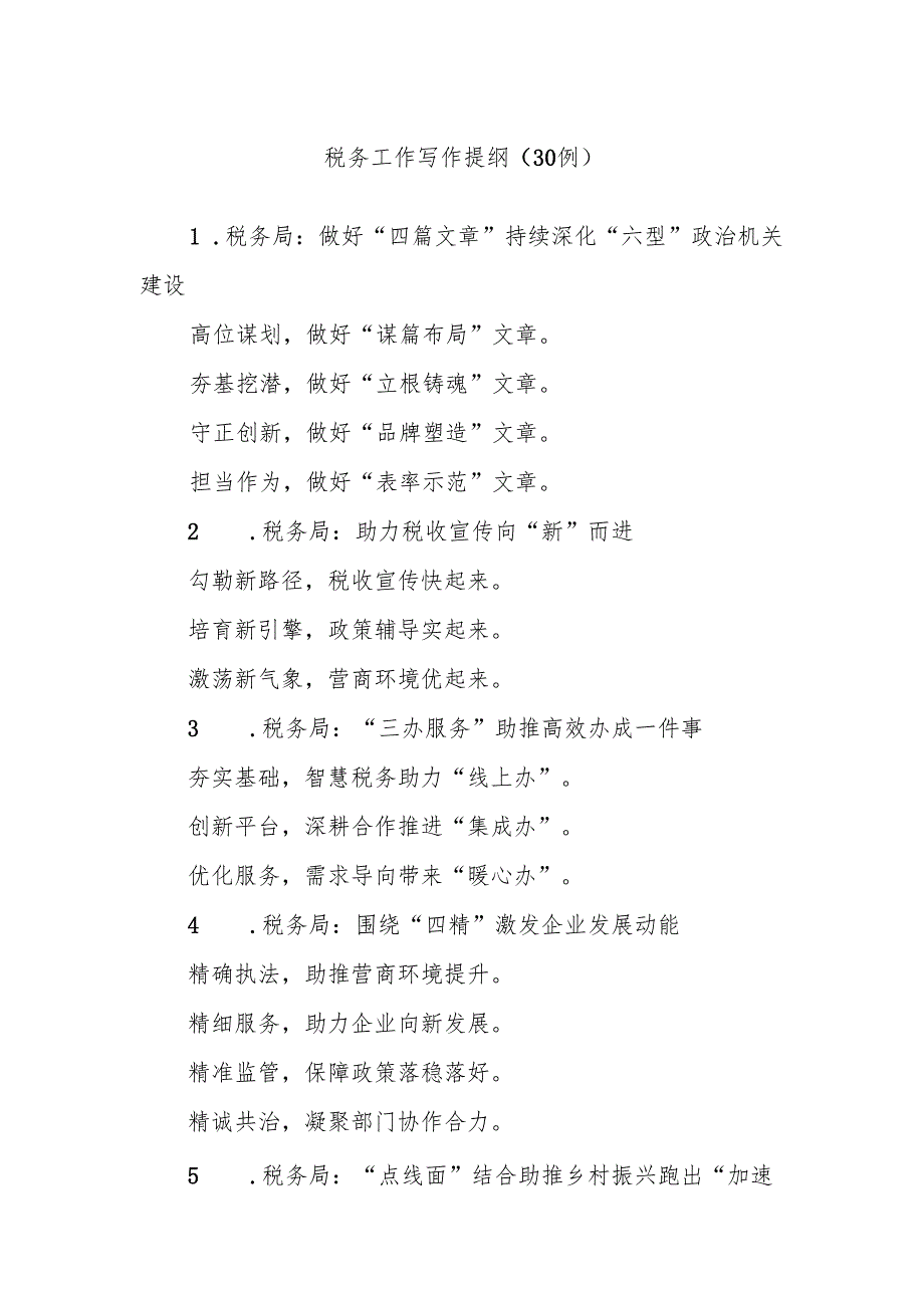 (30例)税务工作写作提纲.docx_第1页