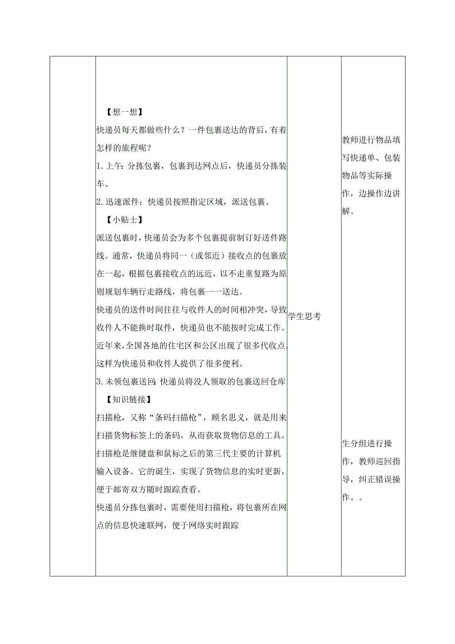 2025-2026学年人民版五年级下册劳动教学设计(第6课)风雨无阻的骑士—快递员.docx_第2页