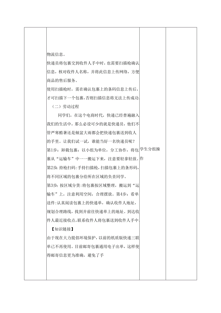 2025-2026学年人民版五年级下册劳动教学设计(第6课)风雨无阻的骑士—快递员.docx_第3页