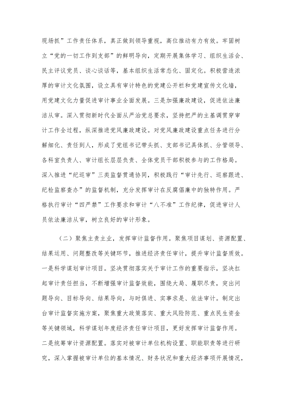 2025年某审计局上半年工作总结及2025年下半年工作计划2篇.docx_第2页