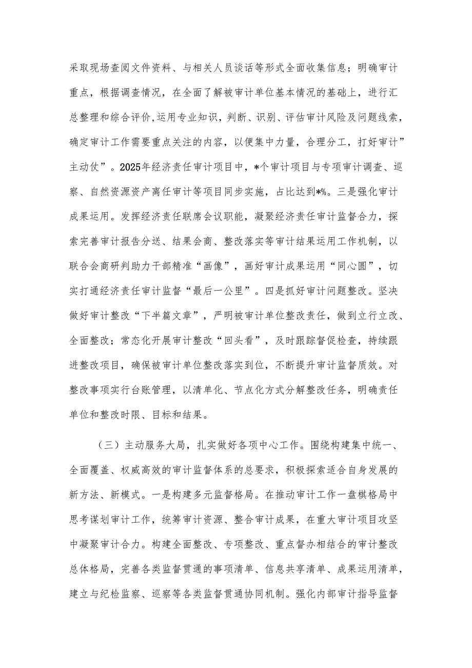 2025年某审计局上半年工作总结及2025年下半年工作计划2篇.docx_第3页