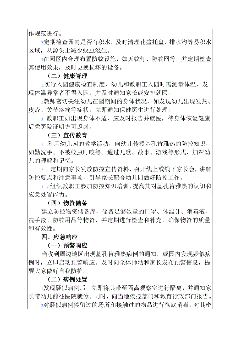 2025幼儿园基孔肯雅热防控应急预案（精选）.docx_第3页
